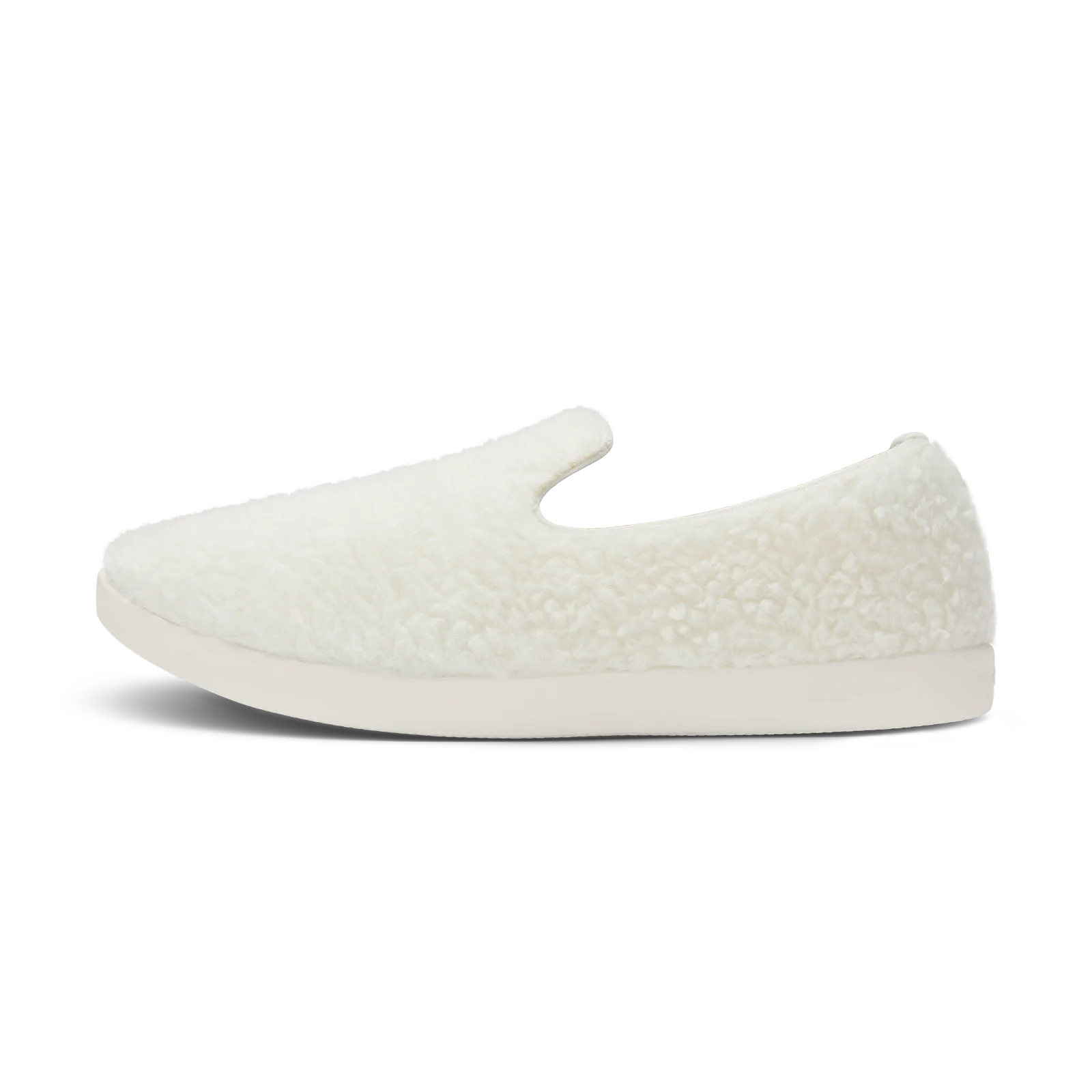 Smallbirds Wool Loungers - Big Kids - Natural White Fluffs (Natural White Sole) - Image 2